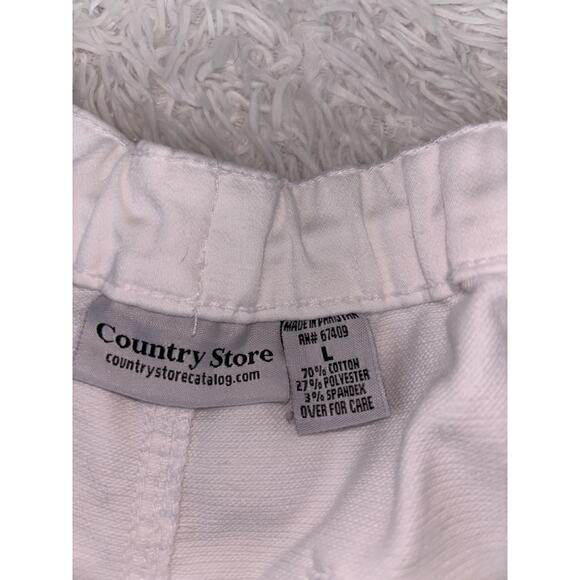 Country Store Women’s Sz. L White Crop Pants. Grt. Pair & Quality - Picture 4 of 9